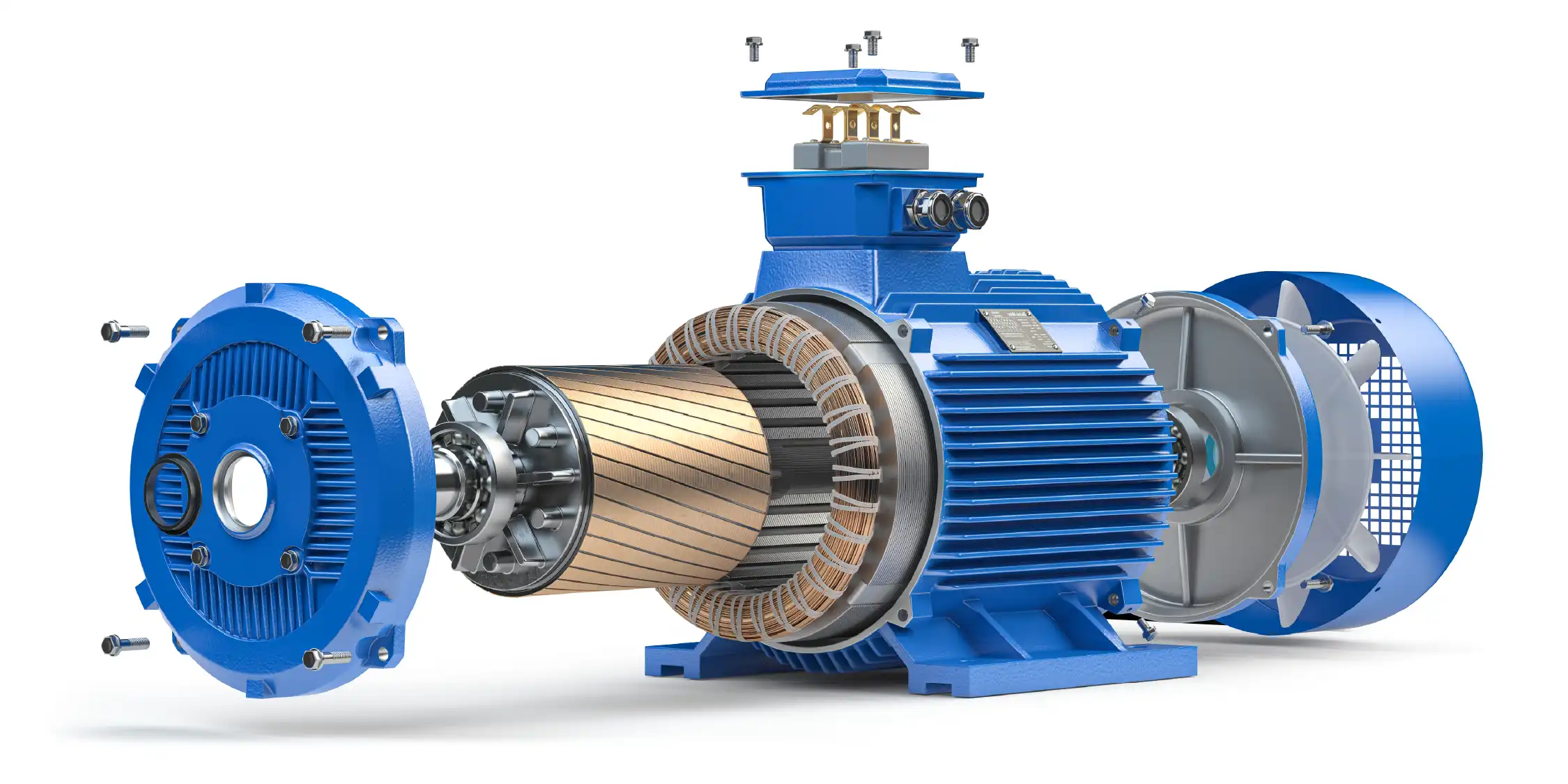 Die-cast aluminium motor and pump housings